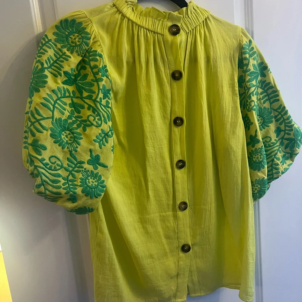 THML Button Back Blouse - Picture 3 of 3